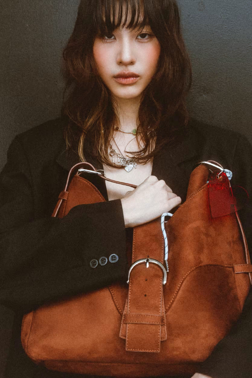 YU HOBO TOTE BAG - UMBER