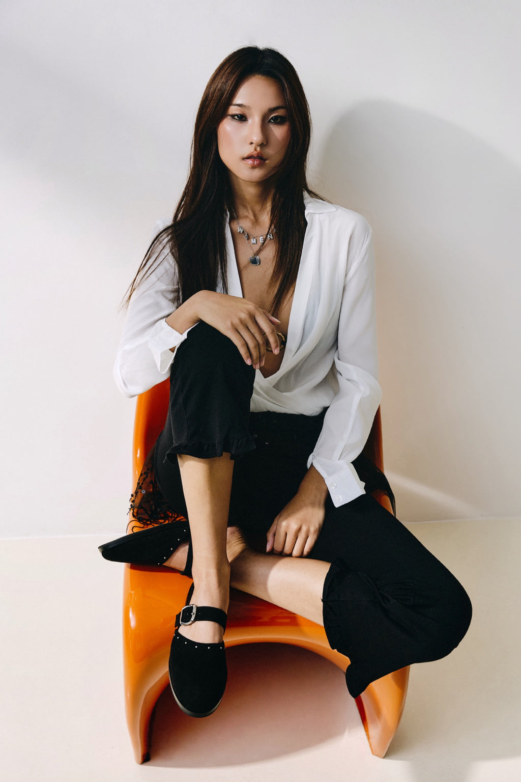 JANE ORIGINAL - BLACK SUEDE WITH METAL STUDS