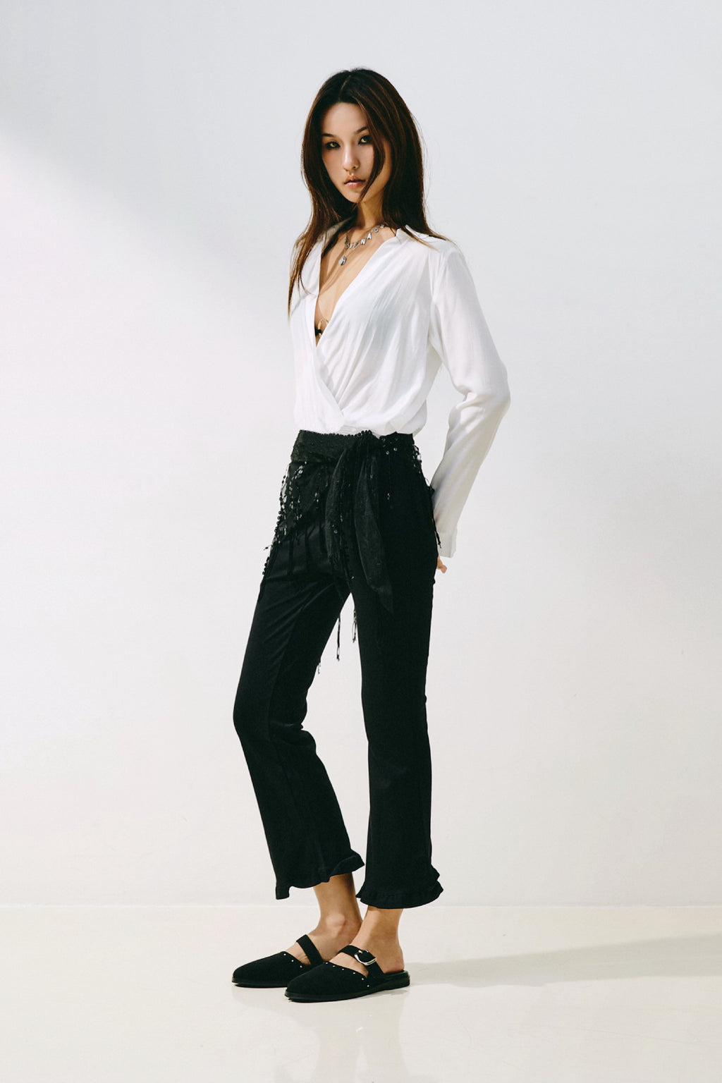JANE ORIGINAL - BLACK SUEDE WITH METAL STUDS