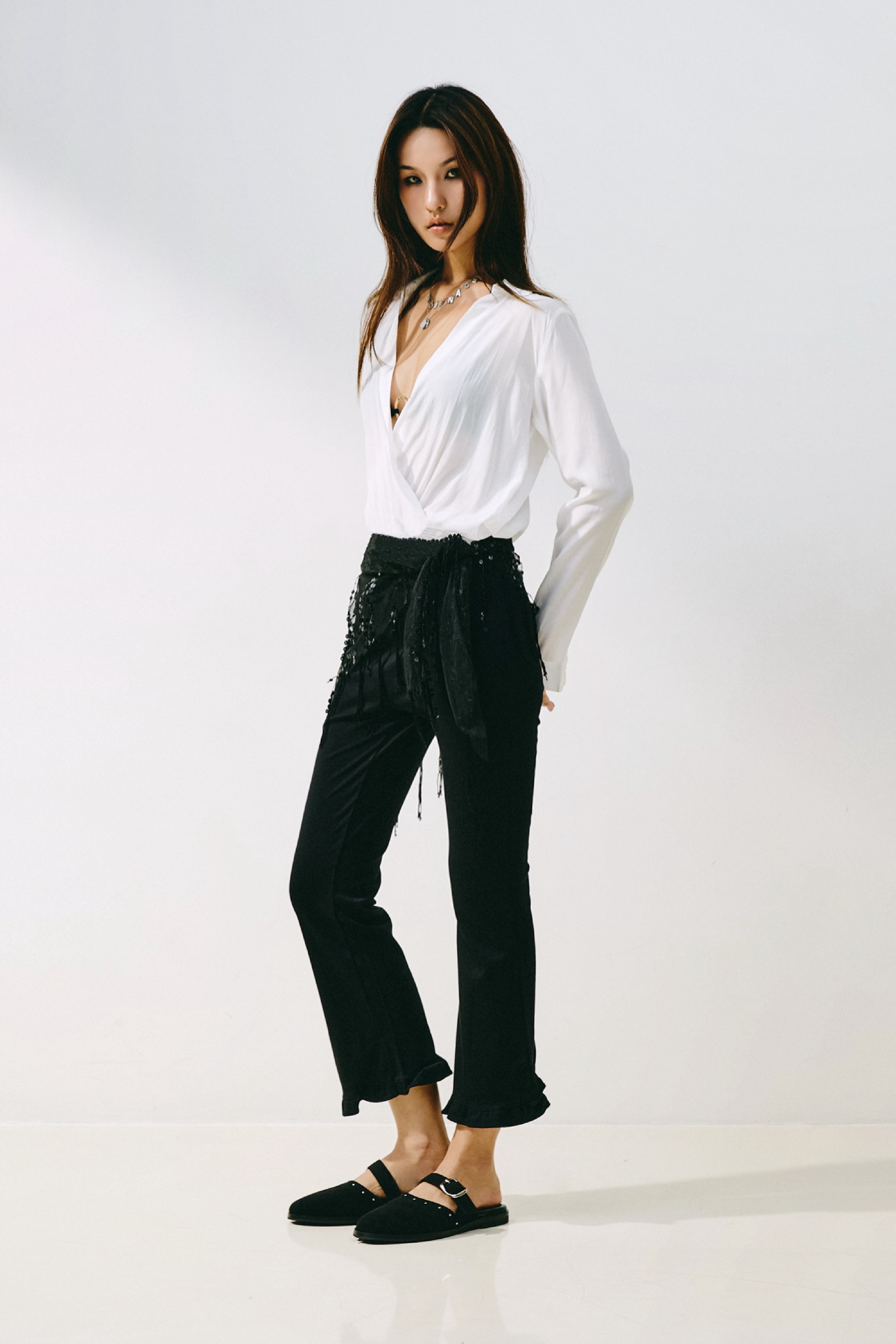 JANE ORIGINAL - BLACK SUEDE WITH METAL STUDS
