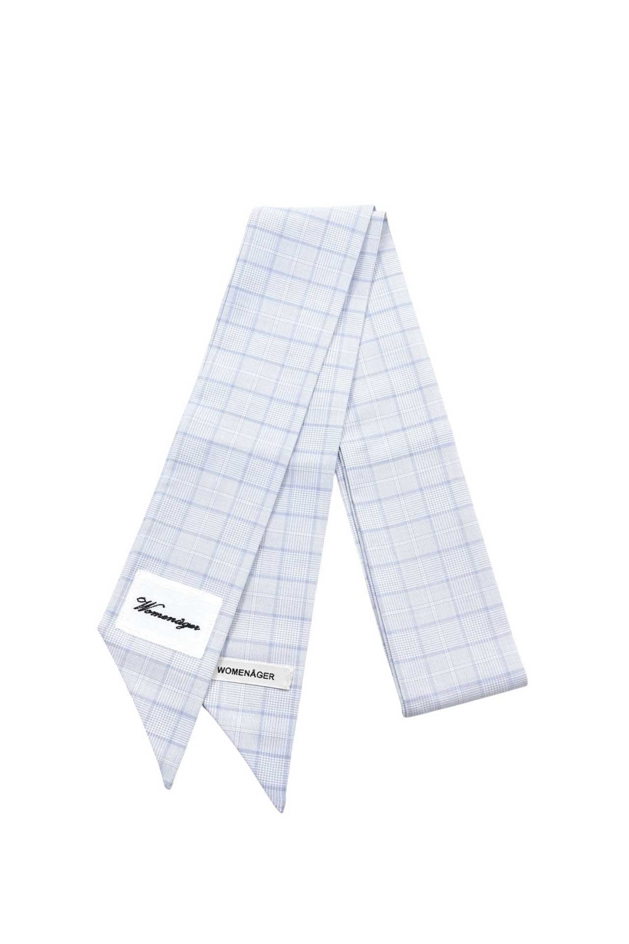PIN UP SCARF - BLUE TARTAN