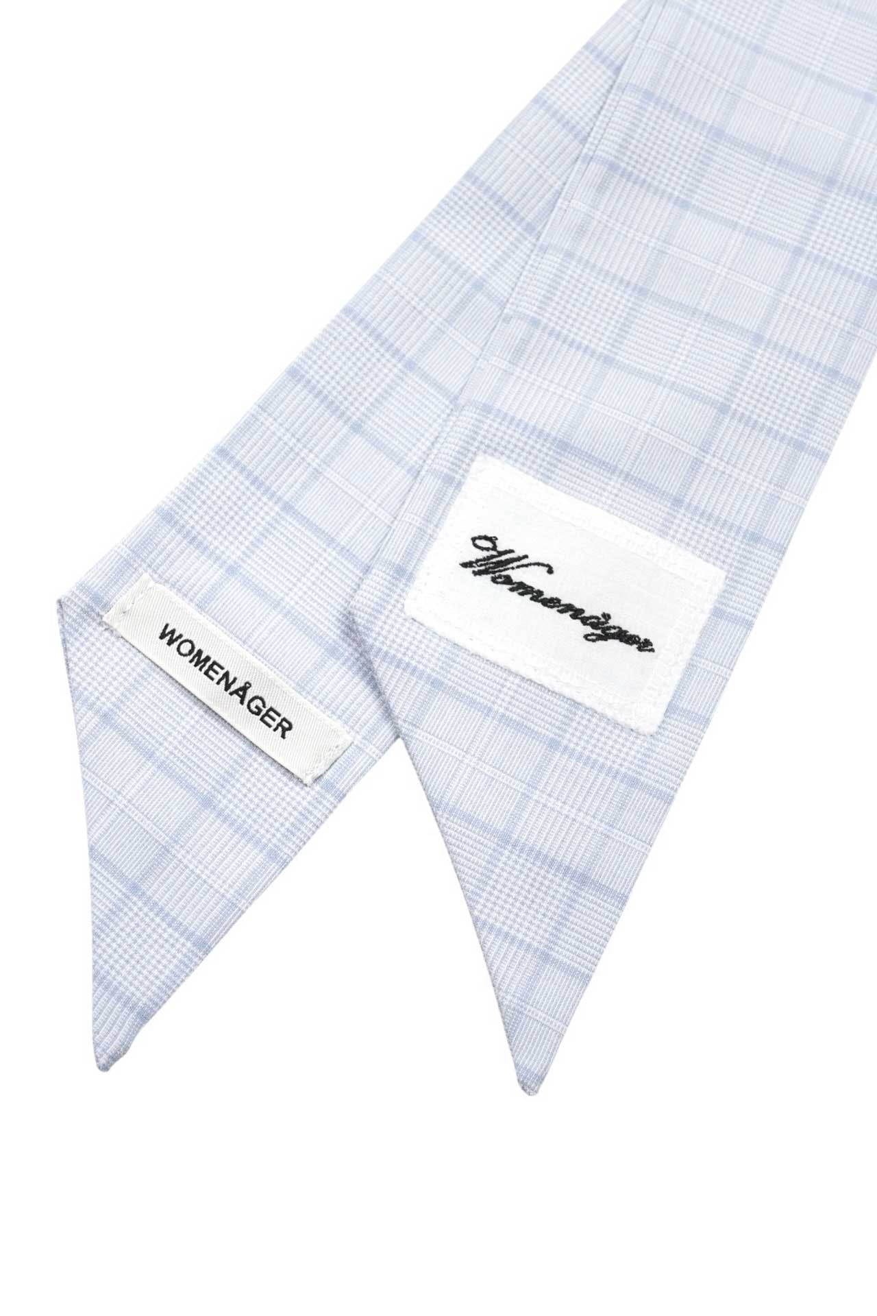 PIN UP SCARF - BLUE TARTAN