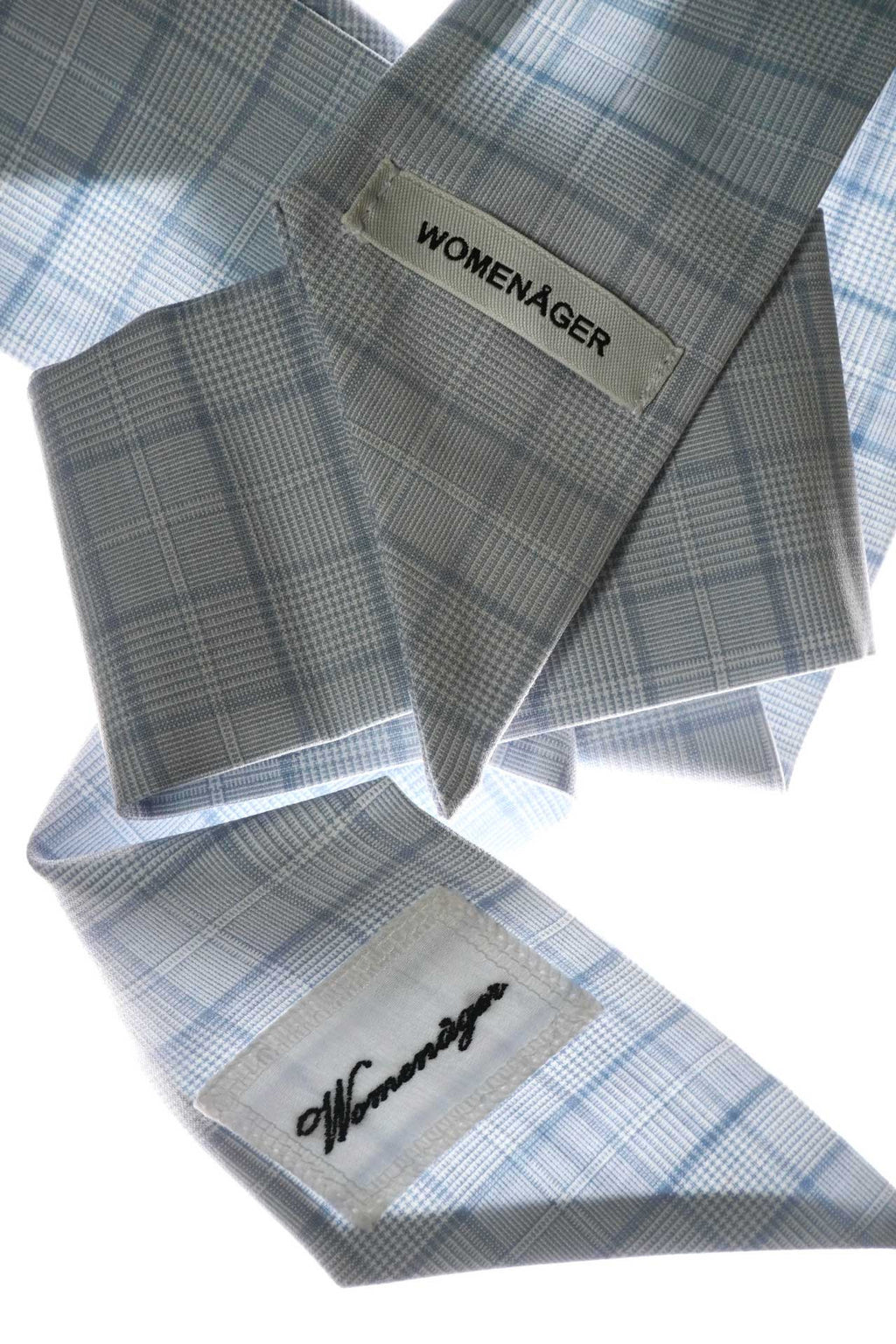 PIN UP SCARF - BLUE TARTAN