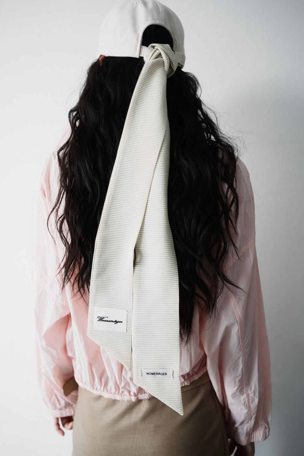PIN UP SCARF - GREEN STRIPE